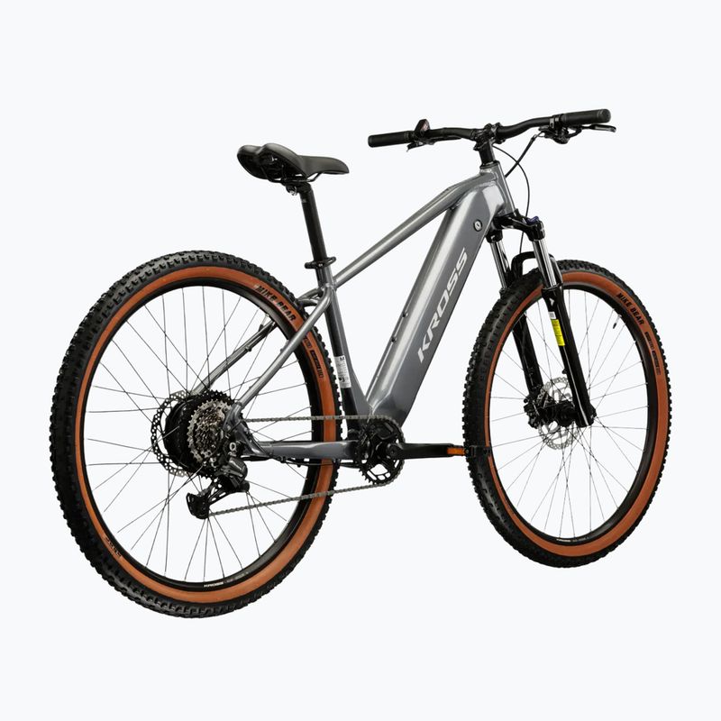 Rower elektryczny KROSS Hexagon Boost 1.0 522Wh szary/szary/połysk 3