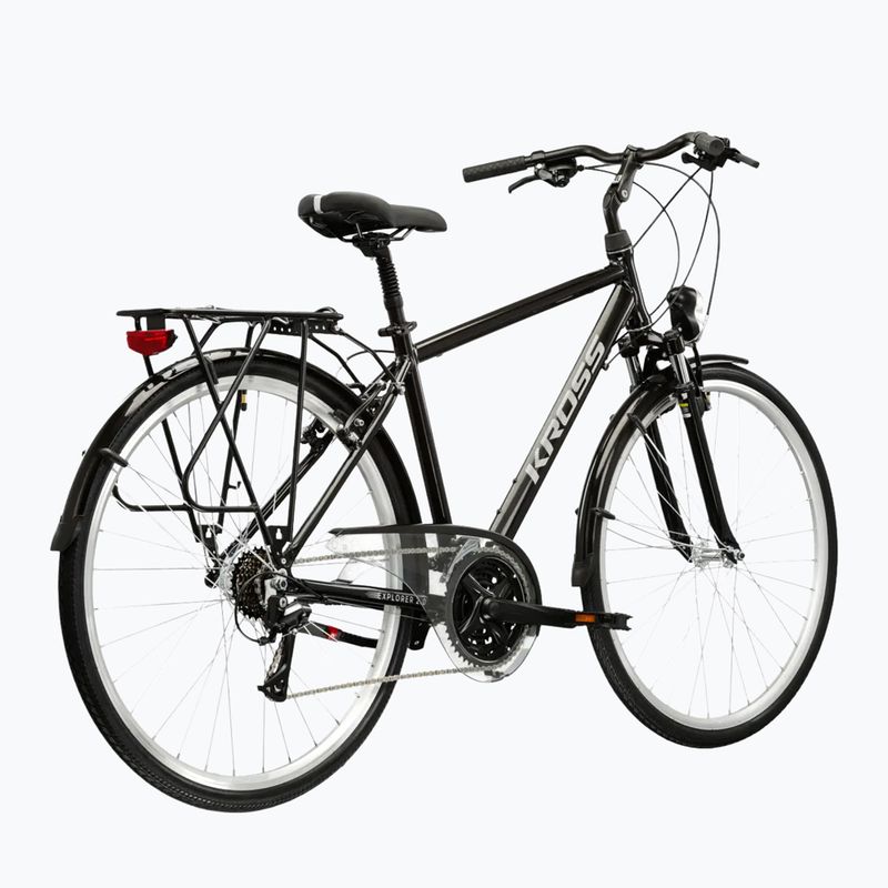 Rower trekkingowy KROSS Explorer 2.0 czarny/srebrny/połysk 3