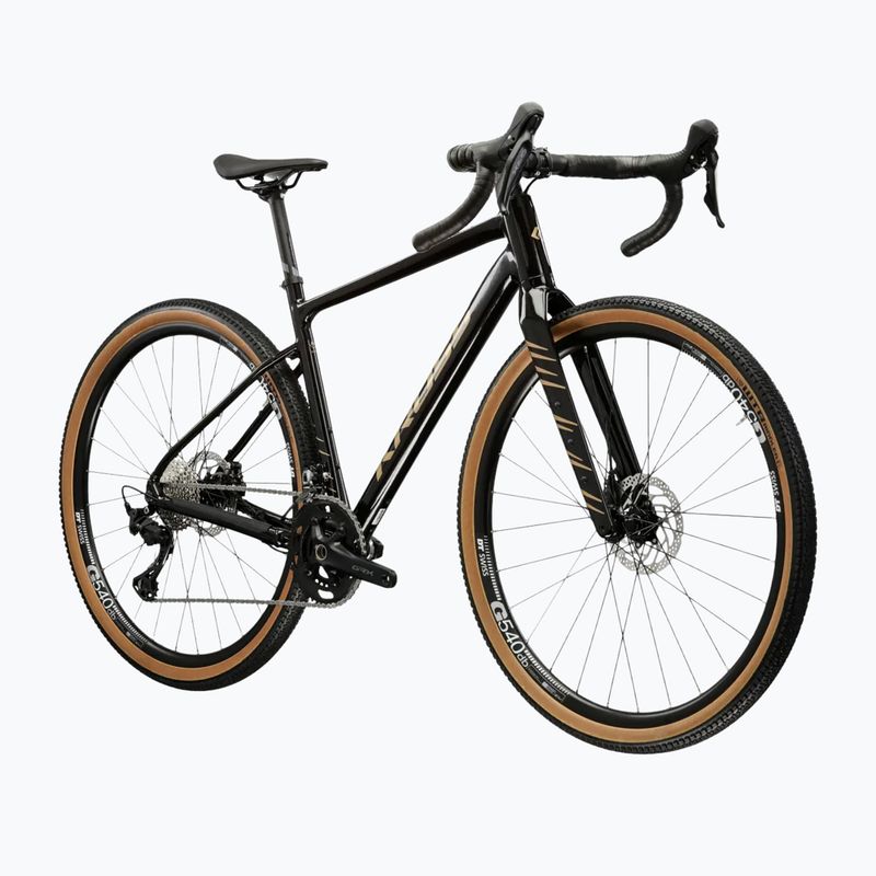 Rower gravelowy KROSS Esker 6.0 czarny/złoty/połysk 2