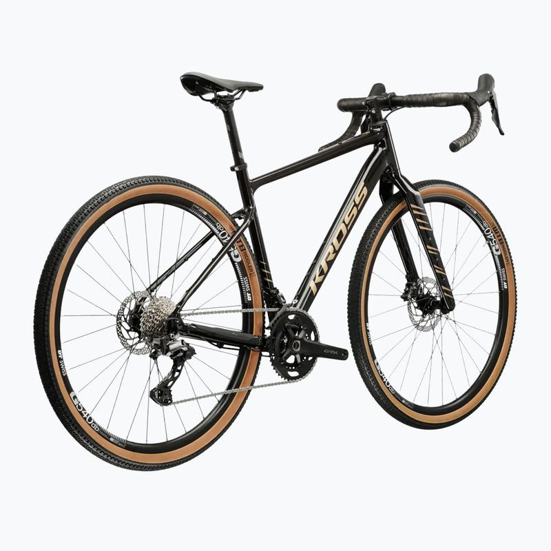 Rower gravelowy KROSS Esker 6.0 czarny/złoty/połysk 3