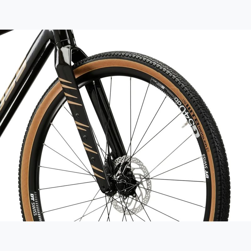 Rower gravelowy KROSS Esker 6.0 czarny/złoty/połysk 6