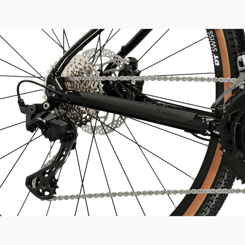 Rower gravelowy KROSS Esker 6.0 czarny/złoty/połysk 9