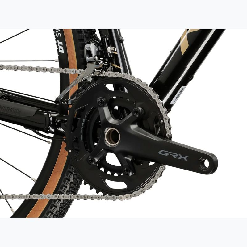 Rower gravelowy KROSS Esker 6.0 czarny/złoty/połysk 10