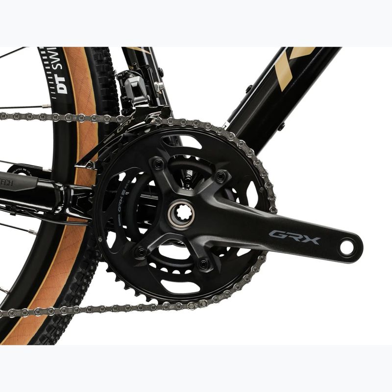 Rower gravelowy KROSS Esker 6.0 czarny/złoty/połysk 11