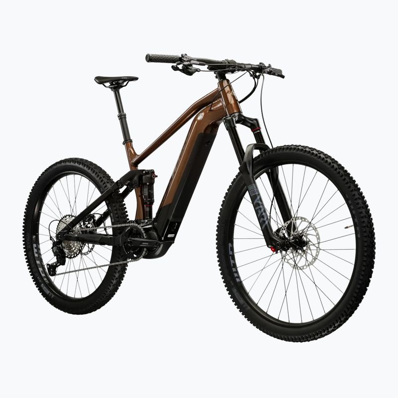 Rower elektryczny męski KROSS Grist Boost 3.0 el. 630 Wh  brązowy/czarny/połysk 2