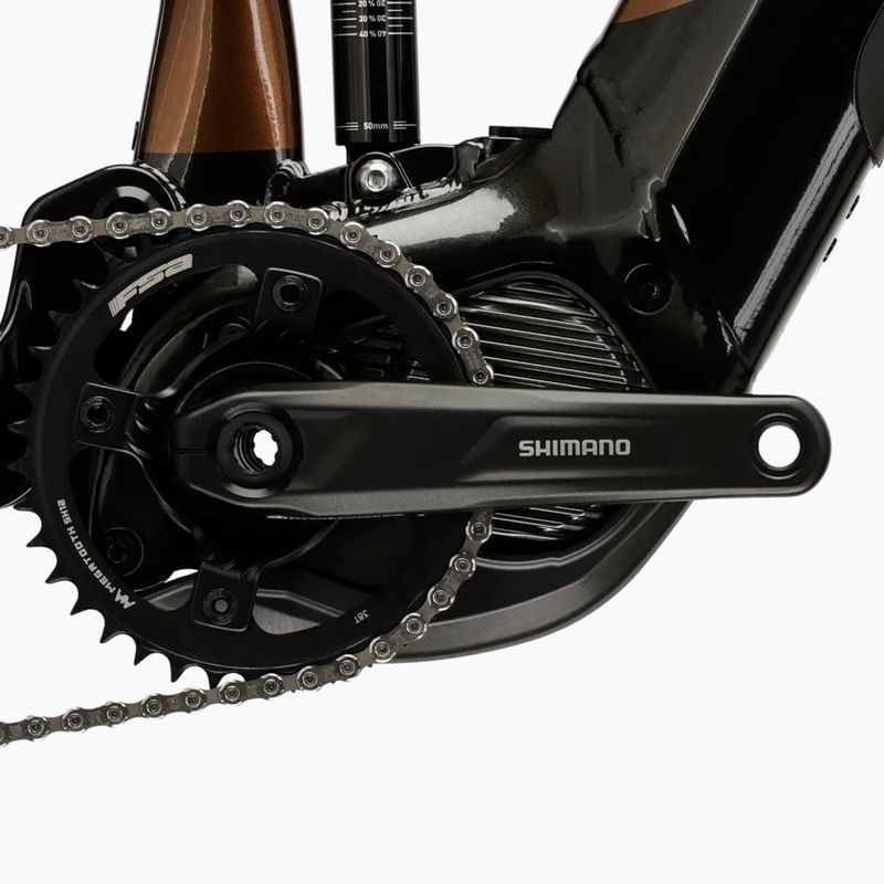 Rower elektryczny męski KROSS Grist Boost 3.0 el. 630 Wh  brązowy/czarny/połysk 10