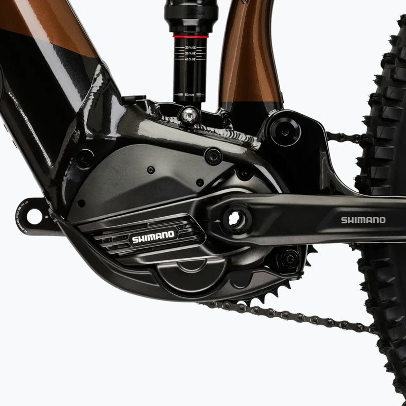 Rower elektryczny męski KROSS Grist Boost 3.0 el. 630 Wh  brązowy/czarny/połysk 12