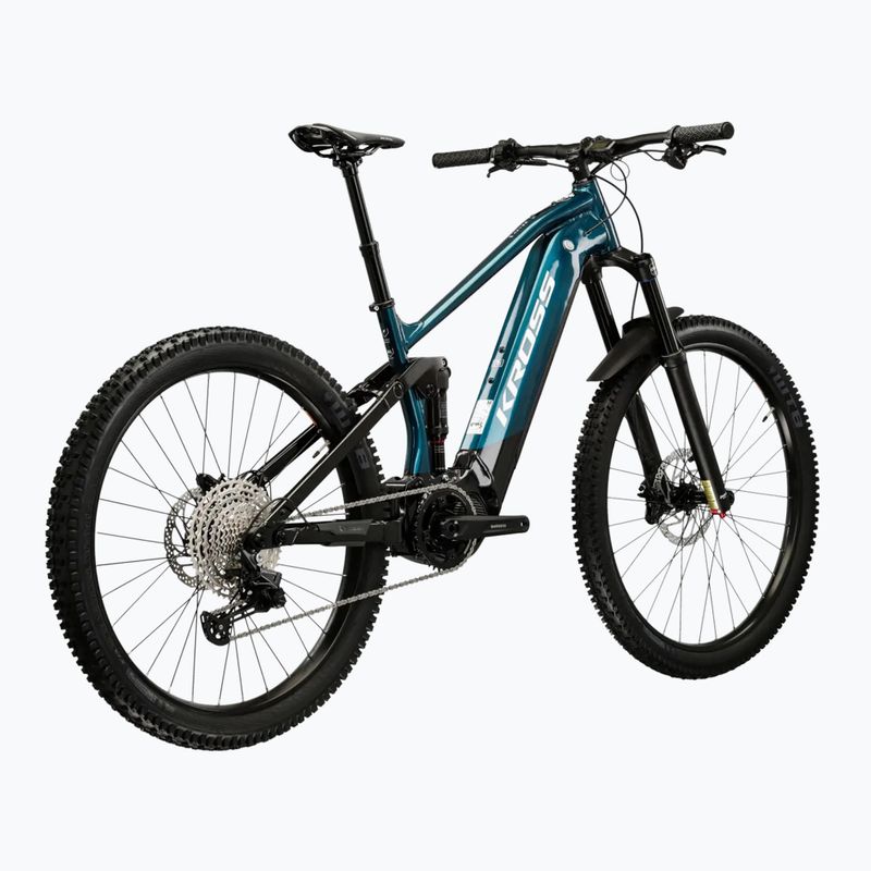 Rower elektryczny KROSS Grist Boost 2.0 el. 630 Wh turkusowy/czarny/połysk 3