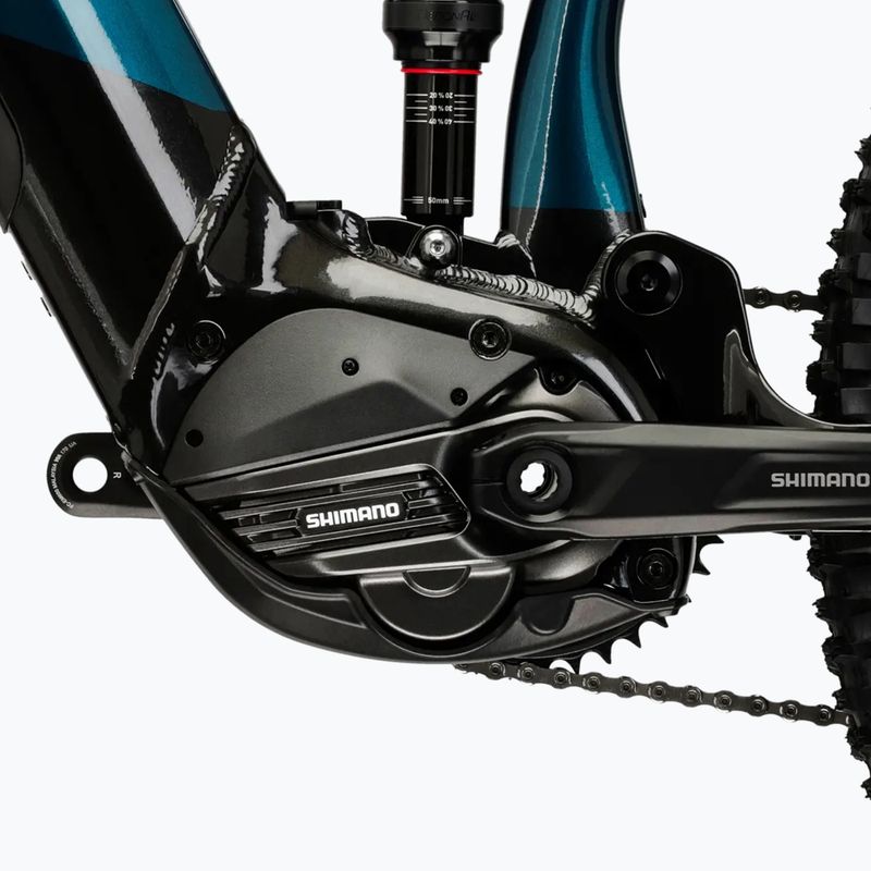Rower elektryczny KROSS Grist Boost 2.0 el. 630 Wh turkusowy/czarny/połysk 12