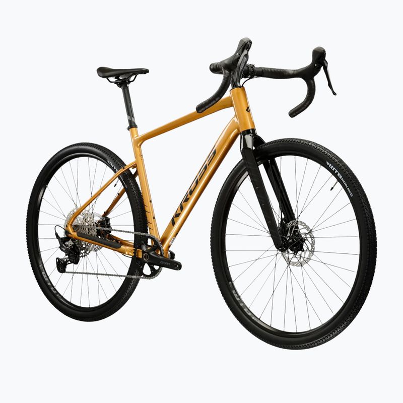 Rower gravelowy KROSS Esker 5.0 złoty/grafitowy 2