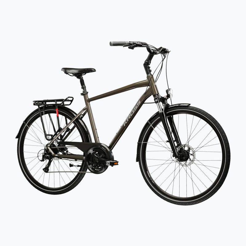Rower trekkingowy KROSS Trans 4.0 brązowy/srebrny/połysk 2