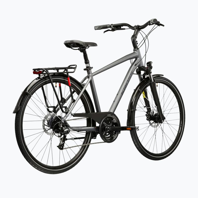 Rower trekkingowy męski KROSS Trans 4.0 szary/czarny/matowy 3