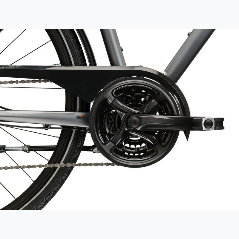 Rower trekkingowy męski KROSS Trans 4.0 szary/czarny/matowy 9
