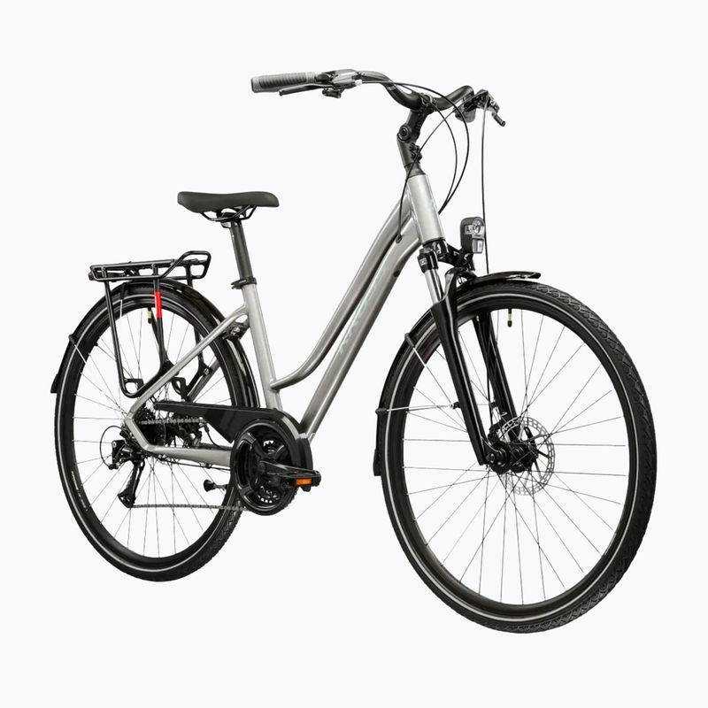 Rower trekkingowy damski KROSS Trans 3.0 W srebrny/szary/połysk 2