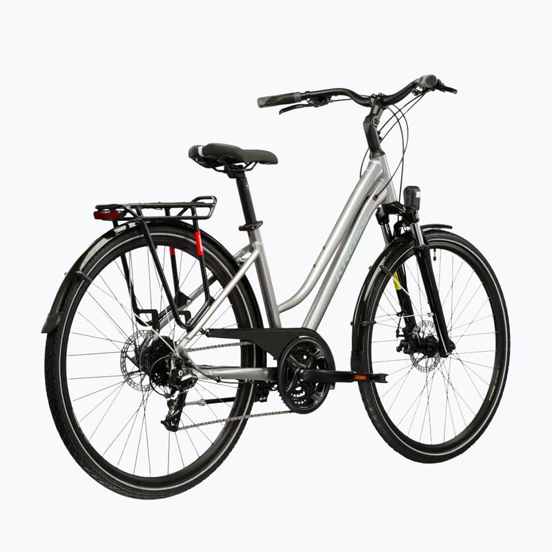 Rower trekkingowy damski KROSS Trans 3.0 W srebrny/szary/połysk 3