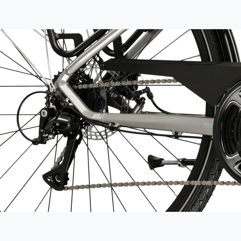 Rower trekkingowy damski KROSS Trans 3.0 W srebrny/szary/połysk 8
