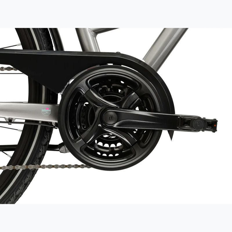 Rower trekkingowy damski KROSS Trans 3.0 W srebrny/szary/połysk 10