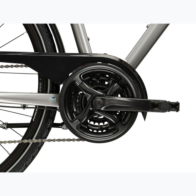 Rower trekkingowy męski KROSS Trans 3.0 srebrny/błękitny/połysk 10