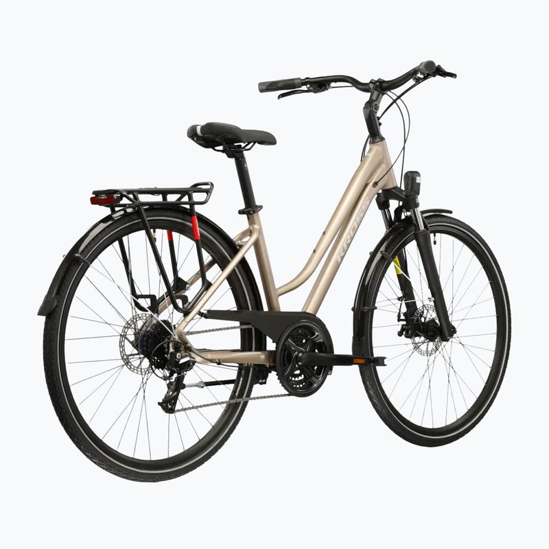 Rower trekkingowy damski KROSS Trans 3.0 W brązowy/srebrny/matowy 3