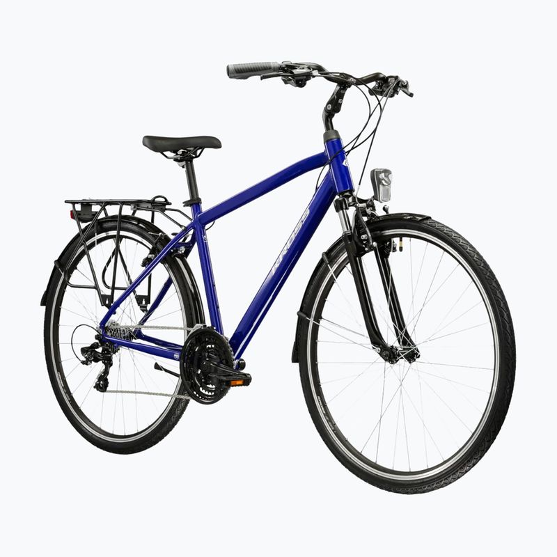 Rower trekkingowy męski KROSS Trans 1.0 granatowy/srebrny/połysk 2