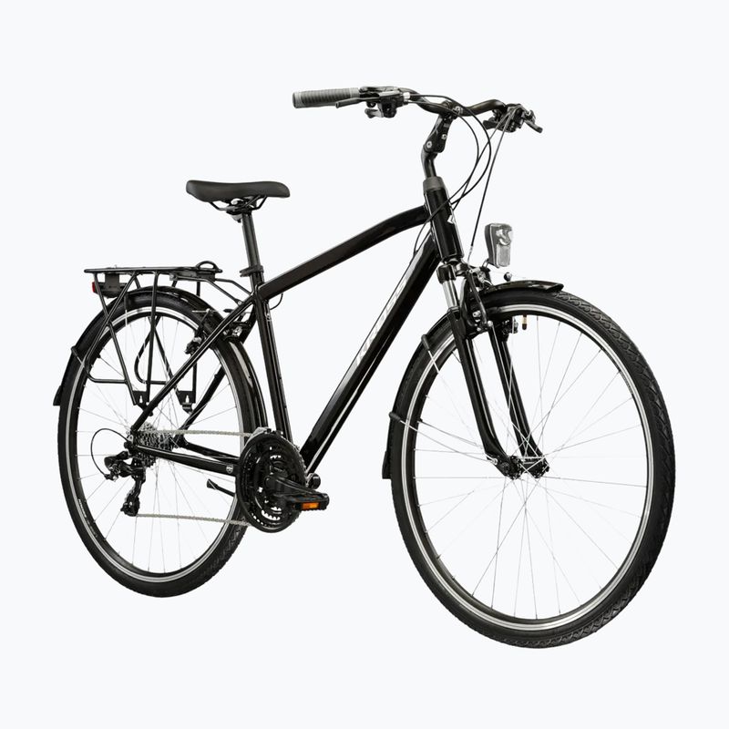 Rower trekkingowy męski KROSS Trans 1.0 czarny/srebrny/połysk 2