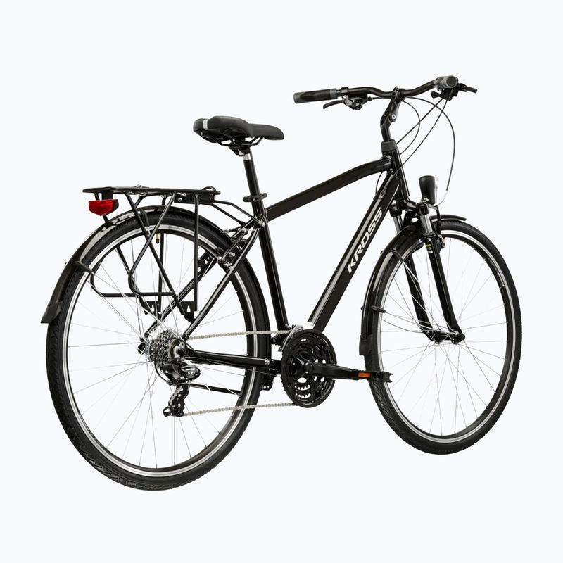 Rower trekkingowy męski KROSS Trans 1.0 czarny/srebrny/połysk 3