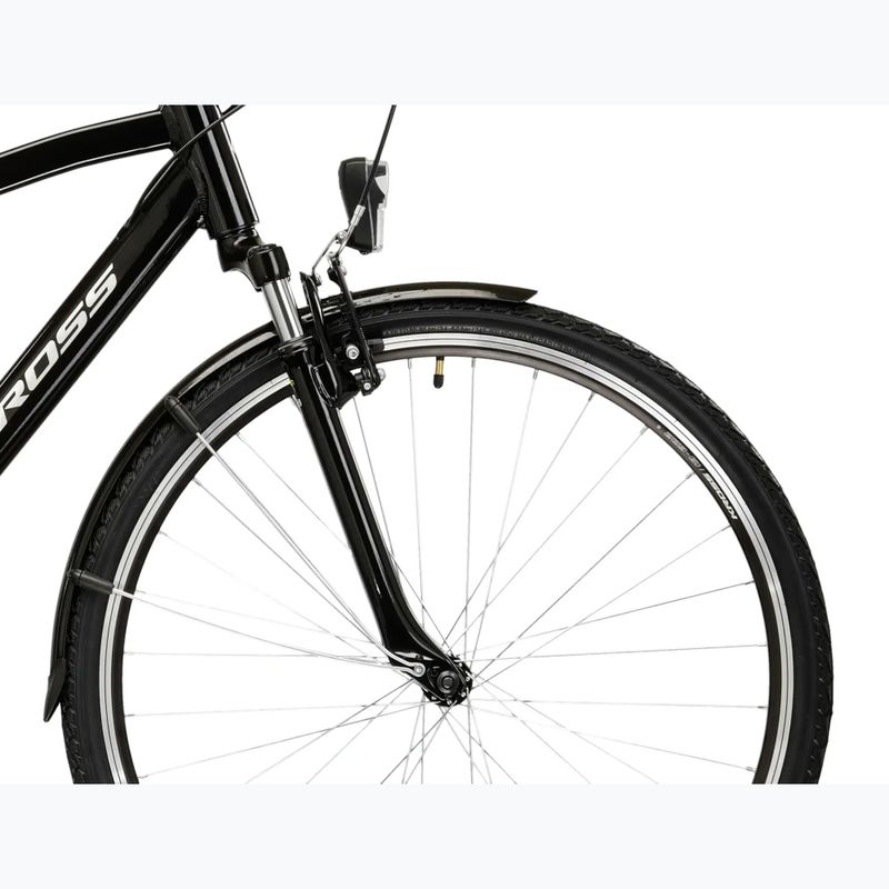 Rower trekkingowy męski KROSS Trans 1.0 czarny/srebrny/połysk 6