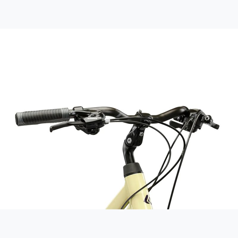 Rower trekkingowy damski KROSS Trans 1.0 W beżowy/fioletowy/połysk 4