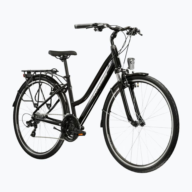 Rower trekkingowy damski KROSS Trans 1.0 W czarny/srebrny/połysk 2