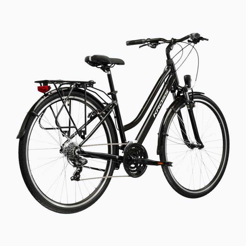 Rower trekkingowy damski KROSS Trans 1.0 W czarny/srebrny/połysk 3