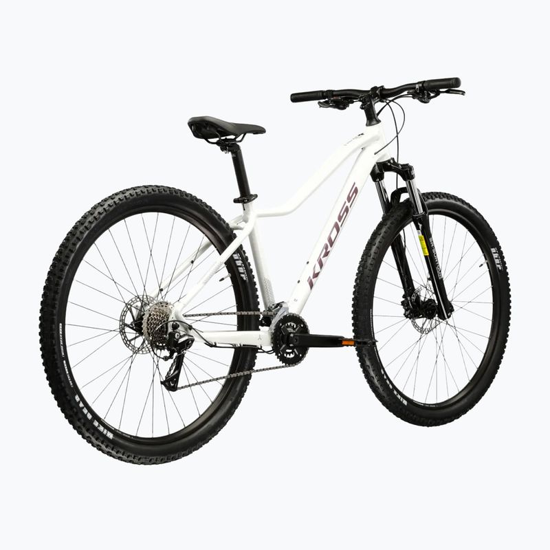 Rower górski damski KROSS Lea 4.0 W 27.5 biały/fioletowy/połysk 3