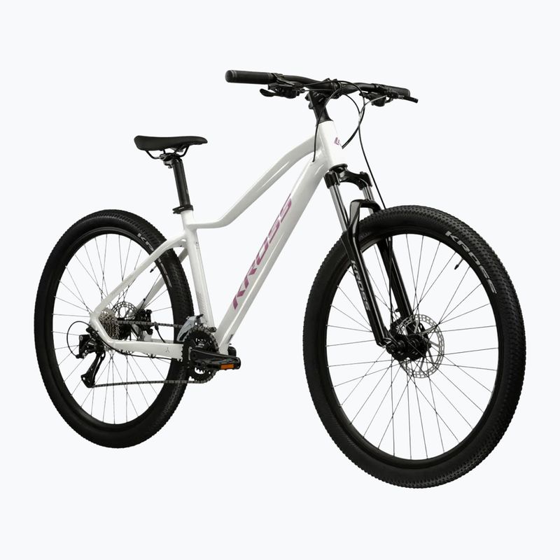 Rower górski damski KROSS Lea 3.0 W 27.5 biały/różowy/połysk 2