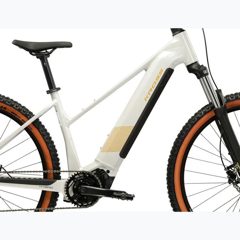 Rower elektryczny damski KROSS Influx Hyb 1.0 720Wh szary/złoty/połysk 12