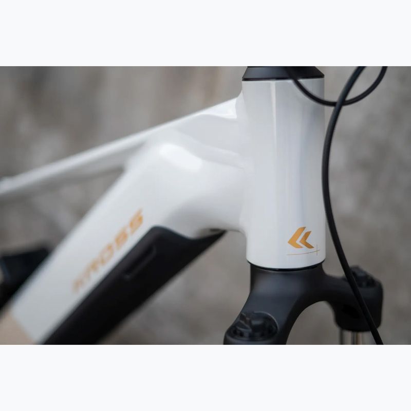 Rower elektryczny damski KROSS Influx Hyb 1.0 720Wh szary/złoty/połysk 16