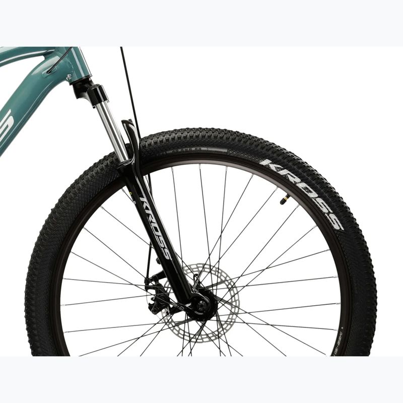 Rower górski KROSS Hexagon 2.0 27,5" zielony/srebrny/połysk 6