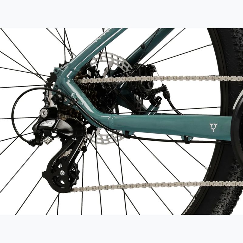 Rower górski KROSS Hexagon 2.0 27,5" zielony/srebrny/połysk 8