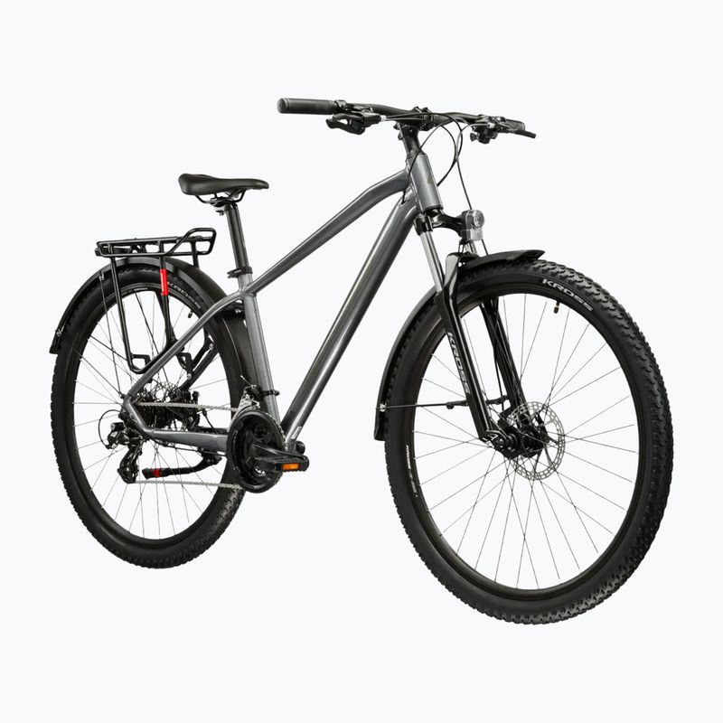 Rower górski KROSS Hexagon 2.0 EQ 27,5" szary/ciemnoszary/połysk 2