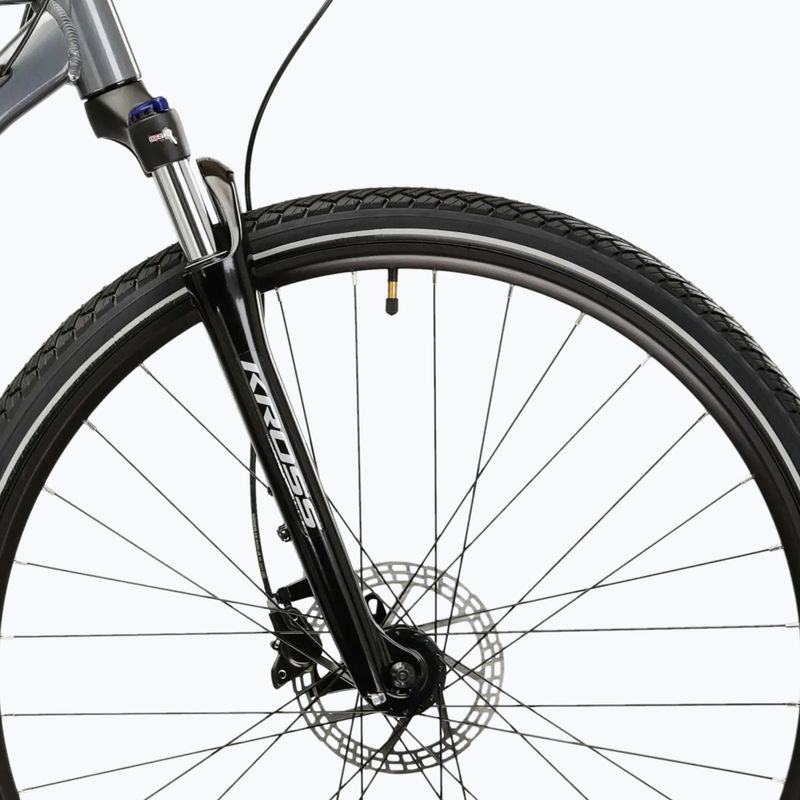 Rower crossowy KROSS Evado 5.0 szary/czarny/połysk 6