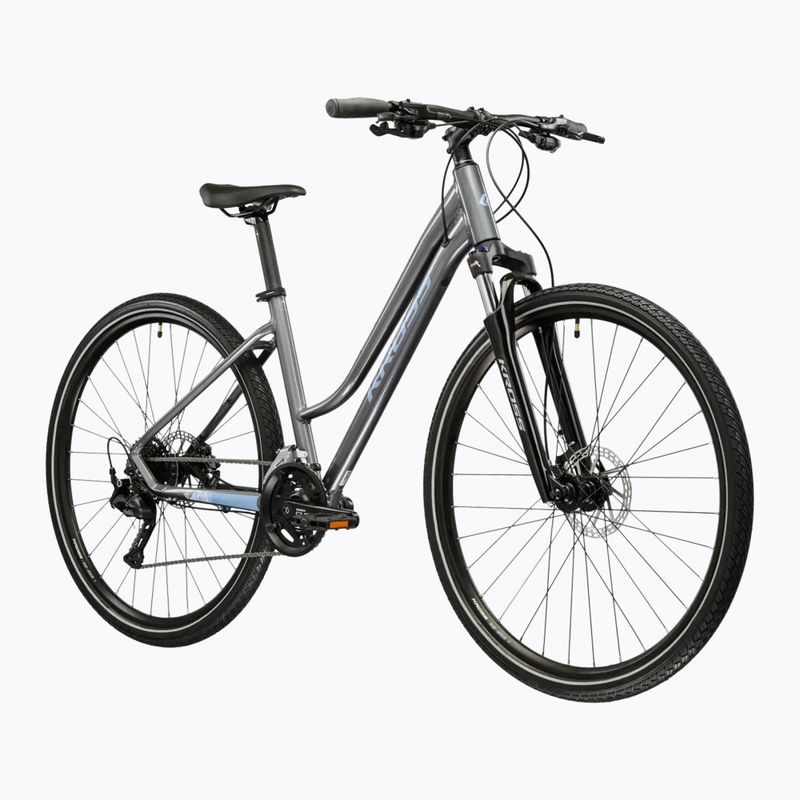Rower crossowy damski KROSS Evado 5.0 W szary/niebieski/połysk 2