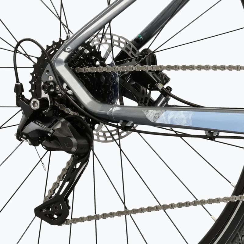Rower crossowy damski KROSS Evado 5.0 W szary/niebieski/połysk 8
