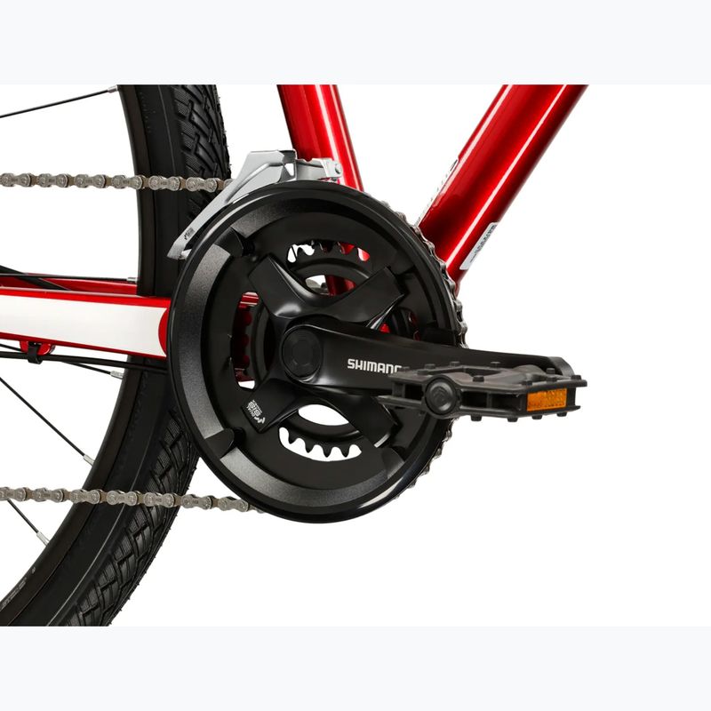 Rower crossowy KROSS Evado 4.0 bordowy/biały/połysk 8