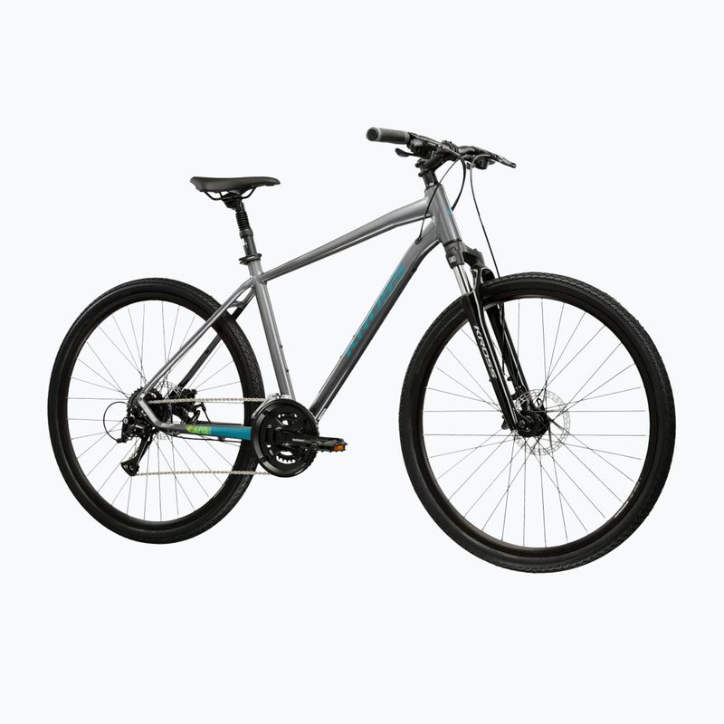 Rower crossowy KROSS Evado 3.0 szary/morski/połysk 2