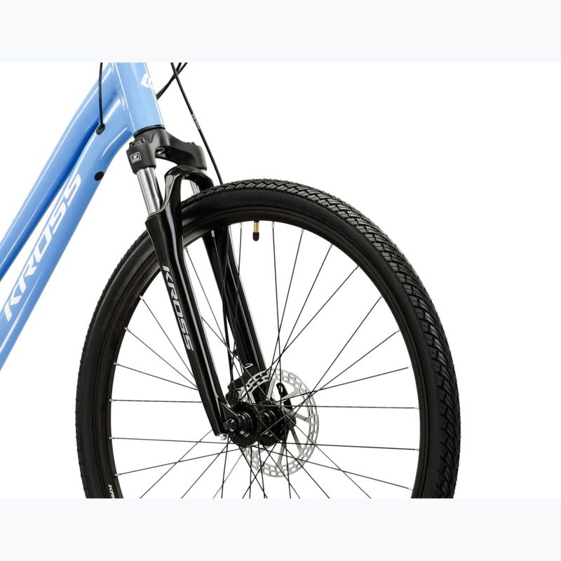 Rower crossowy damski KROSS Evado 3.0 W niebieski/biały/połysk 5