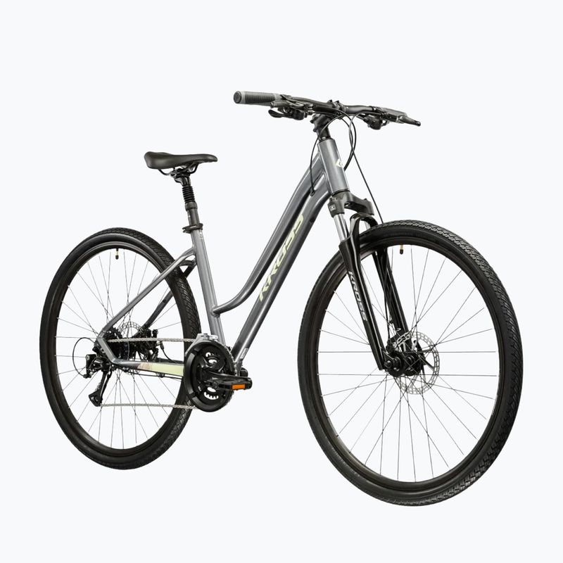Rower crossowy damski KROSS Evado 3.0 W szary/zielony/połysk 2