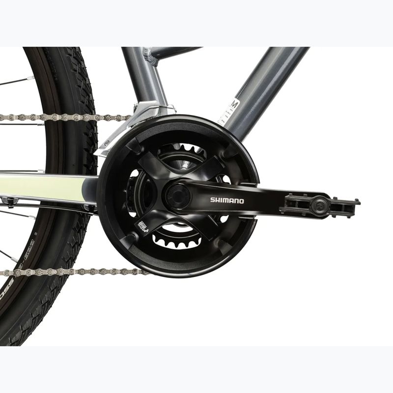Rower crossowy damski KROSS Evado 3.0 W szary/zielony/połysk 10