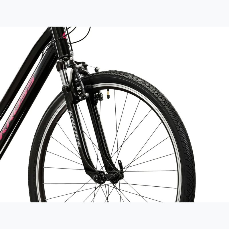 Rower crossowy damski KROSS Evado 2.0 W czarny/różowy 5