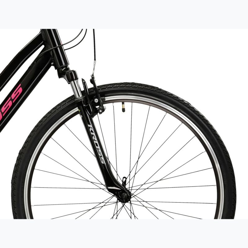 Rower crossowy damski KROSS Evado 2.0 W czarny/różowy 6
