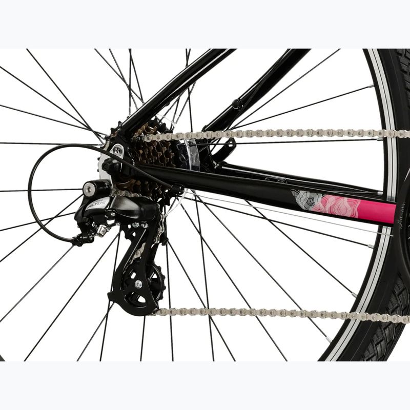 Rower crossowy damski KROSS Evado 2.0 W czarny/różowy 7