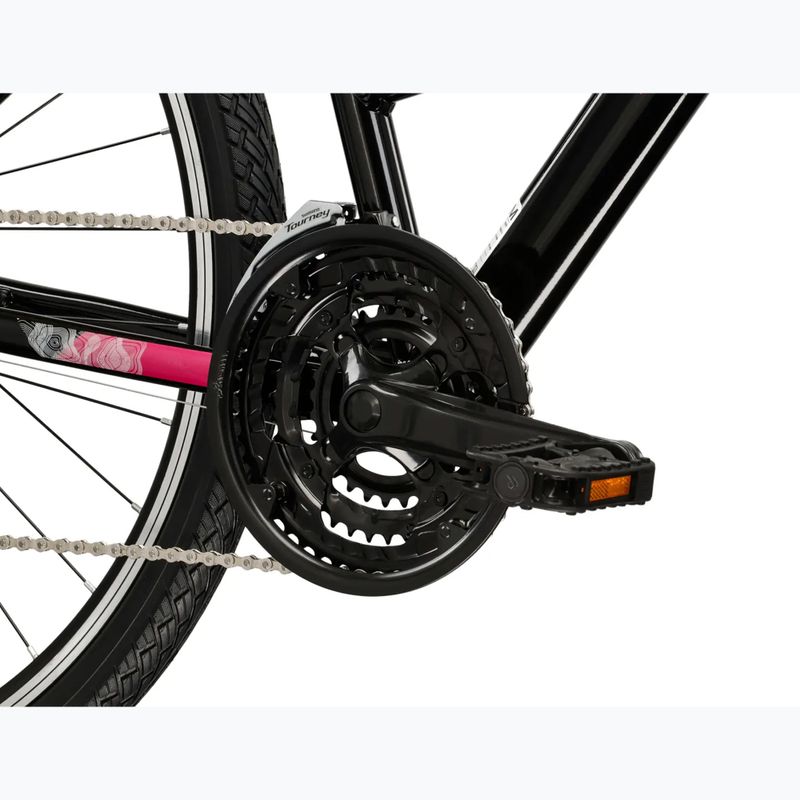 Rower crossowy damski KROSS Evado 2.0 W czarny/różowy 8