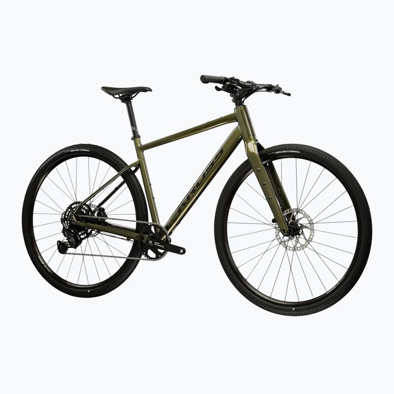 Rower gravelowy KROSS Esker 1.0 FL zielony/grafitowy/połysk 2